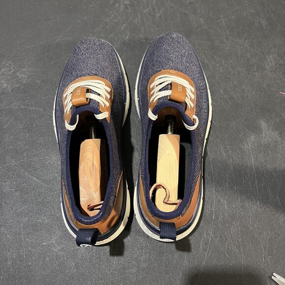 Cole Haan Generation ZEROGRAND Shoes Mens 10 Blue Knit Oxford Casual C27403 main image 4